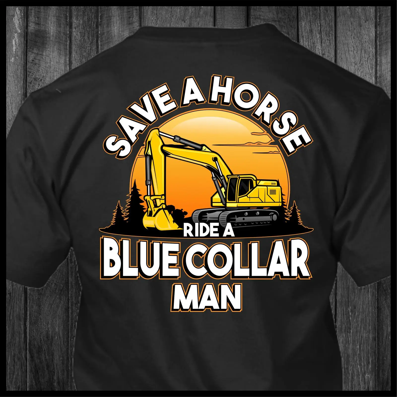 Heavy Equipment Washing - تي شيرت Save a Horse Ride